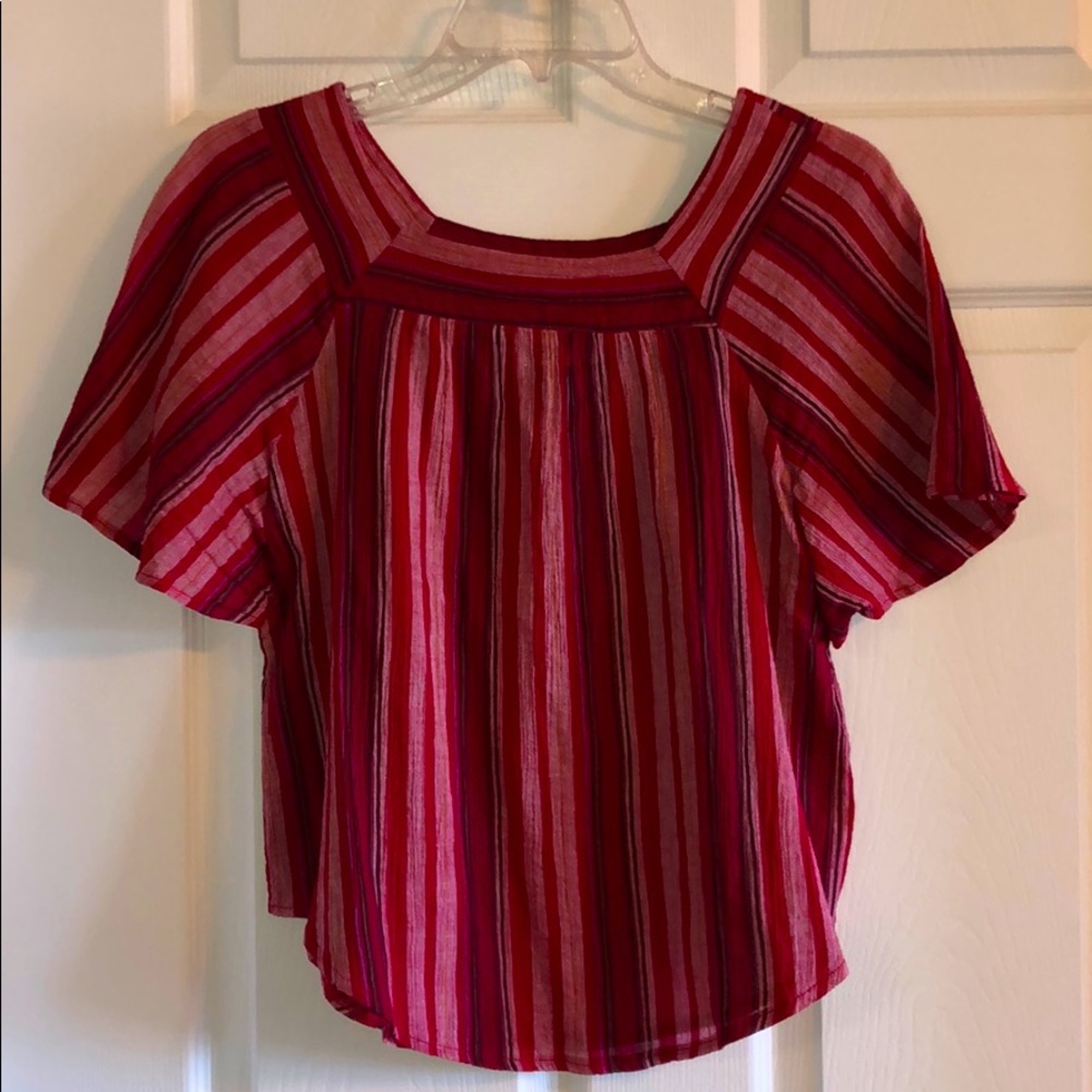 🍉 Red Striped Universal Thread Top